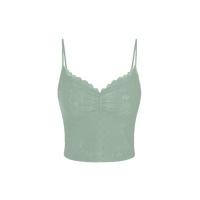 ราคา Cider Cider KPOP Solid Lace Trim Crop Cami Top (20026960274)