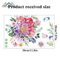 ราคา วอลเปเปอร์ตกแต่งผนังพีวีซีติดผนังลายดอกไม้สติ๊กเกอร์ห้องน้ำน้ำหนักเบากันน้ำได้สำหรับตกแต่งห้องน้ำ (19640249994)