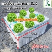 ราคา กล่องโฟมมือ 2 กล่องเปล่า กล่องปลา สูง 35 cm กล่องปลูกผักไฮโดรโปนิกส์ เจาะรูฟรี แถมถุงรองลัง สั่งได้ไม่เกิน 4 ใบ ออเดอร์ (20944116146)