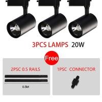 ราคา จัดส่ง3วัน Track Light LED ไฟแทรคไลท์ COB Track Lighting สปอร์ตไลท์ 12W 20W 30W 40W โคมไฟเพดาน มีรางสองราง ไฟแต่งห้อ (20971313156)