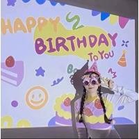ราคา พร้อมส่ง เครื่อง ภาพ โปรเจคเตอร์ Happy Birthday ไฟ happy birthday เครื่องฉายภาพปาร์ตี้วันเกิด ไฟถ่ายรูป (17336973521)