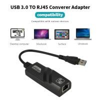 ราคา Network Adapter USB 3 0 to RJ45 Gigabit Ethernet Lan 10 100 1000 Mbps แปลง USB3 0 เป็นสายแลน ไดรเวอร์ในตัว For PC (20239389909)