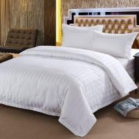 ราคา Bedsheet BKK ชุดเครื่องนอน ชุดผ้านวมลายริ้วสีขาว มี3 5ฟุต 5ฟุต 6ฟุต เนื้อผ้านิ่มลื่น สบายๆ ไม่ร้อน รหัส1691 (11613576428)