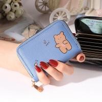 ราคา koreafashionshop KR1705 กระเป๋าสตางค์ใบสั้น ใส่บัตร ลายหมีHey มีซิป กระเป๋าใส่บัตร (10280429735)