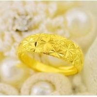 ราคา HIALAMAแหวนทองชุบลายดาวคลาสสิก สำหรับคู่รักปรับขนาดได้อย่างอิสระคู่รักเรียบง่ายแหวนแหวนทรงขนาดกลาง ใหญ่ (12922026204)