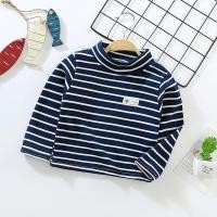 ราคา HS ใหม่ เสื้อคอสูงสำหรับเด็ก เสื้อชั้นใน เสื้อยืดแขนยาวเด็กผู้หญิง เสื้อฟลีซบาง เสื้ออุ่น เสื้อลายทาง เสื้อก้นหนา เสื้อยืดลายทางอบอุ่ (9506935656)