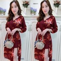 ราคา TW3995 จั้มสูทก้านแก้ว ลายดอก Glass stem with rose pattern (402890925)