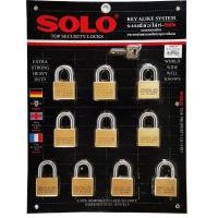 ราคา SOLO กุญแจคีย์อะไล้ท์โซโล 4507 SQ 40 มม 10 ตัวชุด (536534893)