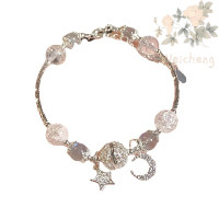 ราคา Fashion สร้อยข้อมือลูกปัด กำไลข้อมือพลอยเทียมรูปดาวพระจันทร์สร้อยข้อมือลูกปัดแฟชั่นหรูหราของขวัญเครื่องประดับ (20805361680)