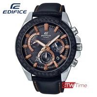 ราคา Casio Edifice โครโนกราฟพลังงานแสงอาทิตย์ สายหนังแท้ รุ่น EQS 910L 1AVUDF (1817260453)