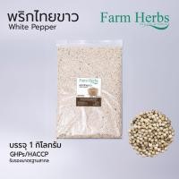 ราคา พริกไทยขาวอบแห้ง ฟาร์มเฮิร์บ Dried White pepper ขนาด 1 กก คัดสรรอย่างดี สะอาด ปลอดภัย ได้มาตรฐาน ส่งตรงจากโรงงาน รับประกันความพึงพอใจ (21030740825)