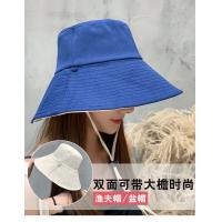 ราคา พร้อมส่ง หมวกบัคเก็ต หมวกกันแดด หมวกสองด้าน มีสายคล้องคาง ใส่ได้2ด้าน ป้องกันแดด (19089854981)