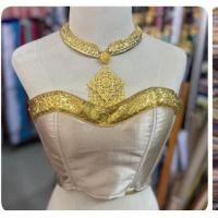 ราคา เกาะอกนาคี เกาะอกสั้น9นิ้ว ผ้าไหมอิตาลี่ เกาะอกนางรำ แก้บน งานสานตาไก่ (20382416999)