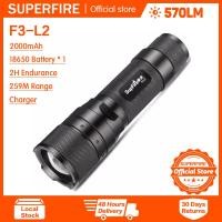 ราคา Supfire F3ไฟฉายแบบซูมMiniแบบพกพาความสว่างสูงไฟฉายLEDกลางแจ้ง (5438226381)