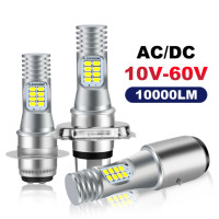 ราคา 2022ใหม่ล่าสุดสำหรับ Yamaha Honda Suzuki H4 LED หลอดไฟหน้ารถมอเตอร์ไซค์10000LM AC DC Canbus H4 H6 BA20D P15D T19รถจักรยานยนต์ LED หลอดไฟหน้า6000K สีขาว (13398176080)
