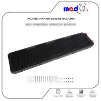 ราคา หม้อน้ำอลูมิเนียมสำหรับคอมพิวเตอร์ ขนาด480mm 4ตอน สีดำ ชุดน้ำเปิด คอมพิวเตอร์ระบบน้ำ แผงระบายความร้อนคอมพิวเตอร์ (10514713231)