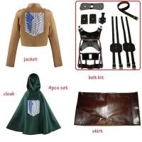 ราคา attack on titan recon corps shingeki no kyojin levi ackerman Scouting Legion cosplay hange historia mikasa sasha scarf shirt (19163054629)