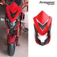 ราคา Areyourshop ม่านบังลม ครอบไฟหน้า สำหรับ Honda MSX125SF 2016 2017 MSX125 2013 2014 2015 2016 สีแดง (16263677243)