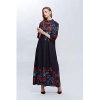 ราคา ชุดเดรส Lofficiel Dress เดรสทรงยาว ลายพิมพ์ดอกกุหลาบ FZ21BL (17226734453)