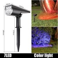 ราคา Vimite 7LED Solar Lawn Lamp Outdoor Lighting IP65 Waterproof 150 Adjustable Automatic Night Light Landscape Garden Courtyard Sidewalk Wall Light Lighting Spotlight (19844386913)