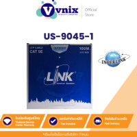 ราคา US 9045 1 LINK สายแลน LAN Cable UTP CAT 5E OUTDOOR ความยาว 100 เมตร ภายนอกอาคาร by Vnix Group (11029219870)