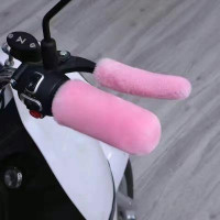 ราคา RF ผ้าคลุมจับแฮนด์มอเตอร์ไซค์ฤดูหนาว4ชิ้นผ้าคลุมคันเบรคขนแกะอุ่นกันลื่นสำหรับรถจักรยานยนต์สกูตเตอร์ไฟฟ้ารถจักรยาน (20851904330)