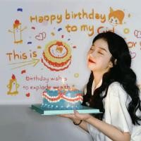 ราคา พร้อมส่ง เครื่อง ภาพ โปรเจคเตอร์ Happy Birthday ไฟ happy birthday เครื่องฉายภาพปาร์ตี้วันเกิด ไฟถ่ายรูป (17336973514)