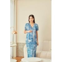 ราคา Minirin M10 Pleat dress ชุดคลุมท้อง ชุดให้นม 2in1 คลุมท้องและให้นมได้ ชุดคลุมท้องทำงาน (20549117631)