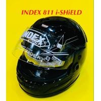 ราคา หมวกกันน็อค index 811 ไอชิลค์ Size L แผ่น2ชั้น สีดำเงา INDEX (17454420043)