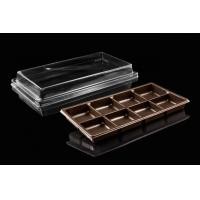 ราคา 8Cกล่องพลาสติก 8ช่อง กล่องใส่ขนม ฐานสีน้ำตาล แพ็ค 50 ใบ พร้อมฝาใส (17497922098)