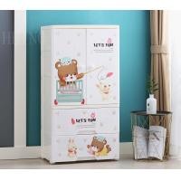 ราคา HEINOตู้เสื้อผ้าลายการ์ตูนเด็กที่เก็บของประตูคู่และลิ้นชัก2 3 4ชั้น พร้อมล้อเลื่อน เป็นมิตรกับสิ่งแวดล้อม ไม่มีกลิ่น ปลอดสารพิษ (20743283797)