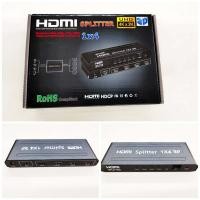ราคา ตัวแยกสัญญาณ HDMI เข้า 1 ออก 4 ใช้แยกสัญญาณจากเครื่องเล่น ที่มีพอร์ต HDMI เข้าทีวี หรือออกโปรเจคเตอร์ ได้พร้อมกัน 4 เครื่อง HDMI Splitter 1 4 2K4K (10617028342)