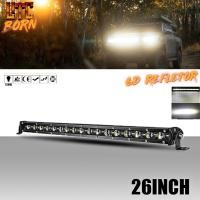 ราคา ส่งจากไทย SIMU 26นิ้ว 120W แถวเดี Spot Flood Combo Beam 6D Reflector LED Light Bar สําหรับรถจี๊ปออฟโรดรถ Atv รถบรรทุกเรือ (9112258976)