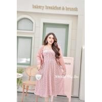ราคา ชุดเดรสลายดอกสาวอวบ (20186354606)