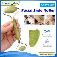 ราคา ลูกกลิ้ง สำหรับ นวดหน้า 2ชิ้น Jade Roller Massager สำหรับ Face Roller หยกหินนวดหน้า ลูกกลิ้งนวดผิวหน้าหินหยก ชุดเครื่องนวดหน้า ลูกกลิ้งหยกบางหน้า กัวซา BOARD เครื่องนวดหน้า XPH164 (12180813584)