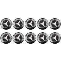 ราคา AD 10 PCS 14มม สติ๊กเกอร์กุญแจรถยนต์เครื่องหมายติดรถยนต์สติ๊กเกอร์โลโก้สำหรับ Mercedes Benz A B R G Class GLK GLA E200 C200L S400 S500รถจัดแต่งทรงผม (9695908288)