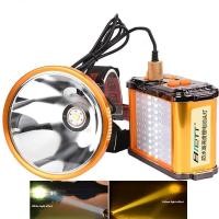 ราคา ครี Xhp70 2ไฟฉายคาดศีรษะ LED สีขาว สีเหลืองแสงในตัว12แบตเตอรี่ลิเธียมไฟฉายแบบชาร์จไฟไฟฉายคาดศีรษะ Led (18264407447)