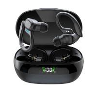 ราคา หูฟังไร้สายพร้อมไมโครโฟนหูฟัง TWS หูฟังแบบเกี่ยวหูสปอร์ตหูฟังอินเอียร์สเตอริโอพร้อมจอแสดงผล LED เคสชาร์จ (20611763126)