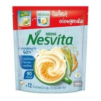 ราคา NESVITA เนสวีต้า เครื่องดื่มธัญญาหารสำเร็จผสมธัญพืชโฮลเกรน สูตรน้ำตาลน้อยกว่า 25 กรัม 12 ซอง (7070372782)