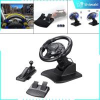 ราคา Shiwaki PC Racing Gaming Steering Wheel Pedal USB Car Sim Race Steering Wheel with Vibration for PC Android 270 Degree Rotation (20856440128)
