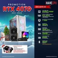 ราคา iHAVECPU คอมประกอบ DEC4070 51 AMD RYZEN 5 7500F 3 7GHz 6C 12T ZOTAC GAMING GEFORCE RTX 4070 TWIN EDGE OC SPIDER MAN 12GB GDDR6X GIGABYTE B650M S2H rev 1 0 KINGSTON FURY BEAST 16GB 8x2 DDR5 5200MHz BLA