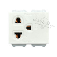 ราคา ปลั๊กกราวด์เดี่ยว เต้ารับเดี่ยว มีกราวด์ ยี่ห้อ พานาโซนิค PANASONIC รุ่น WEG1191K (14256542326)