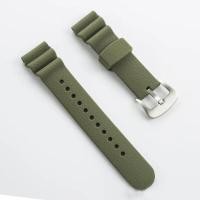 ราคา สายรัดนักตำน้ำสำหรับ Seiko No 5น้ำผีหอยเป๋าฮื้อ SKX007 PROSPEX SRPA21J1สายนาฬิกาข้อมือกันน้ำผู้ชายสร้อยข้อมือซิลิโคนสปอร์ต22Mm (19386274601)