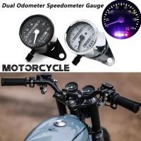 ราคา Evomosa 12Vรถจักรยานยนต์เครื่องวัดระยะทางคู่มาตรวัดความเร็วมาตรวัดความเร็วรอบเครื่องชุดสัญญาณไฟLEDกลับโคมไฟสัญญาณไฟ (6588570040)