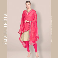 ราคา ส่งฟรี SMALL INDIA Pure Chiffon Dupatta ผ้าคลุมไหล่อินเดีย Beautiful Dupatta For Women (19523490576)