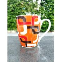 ราคา แก้วมัค แก้วกาแฟเซรามิค แก้วกระเบื้อง แก้วกาแฟลายตามีหูจับ (20620239714)