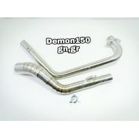 ราคา คอท่อแสตนเลส คอเลสGPX DEMON150GrGN จีพีเอ็กซ์ เดมอน 150 จีอาร์จีเอ็น คาบูแสตนเลสเกรด 304 สวมปลายท่อแต่งขนาด 2 นิ้ว (12630339406)