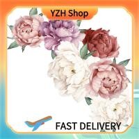 ราคา บ้านดอกโบตั๋นตกแต่งสติกเกอร์ติดผนังลายสำหรับห้องนั่งเล่นห้องนอน (18431840465)