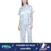 ราคา Wacoal Collection Millie Friends ชุดนอนกันโป๊ รูปแบบเสื้อแขนสั้น กางเกงขายาว พิมพ์ลาย Millie and Friends รุ่น WN7D17 (20268795533)