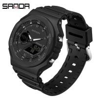 ราคา SANDA นาฬิกาสปอร์ตสำหรับผู้ชายสุดหรูนาฬิกาข้อมือดิจิทัล LED กันน้ำได้นาฬิกาข้อมือแฟชั่นอิเล็กทรอนิกส์สำหรับผู้หญิง (10567550232)